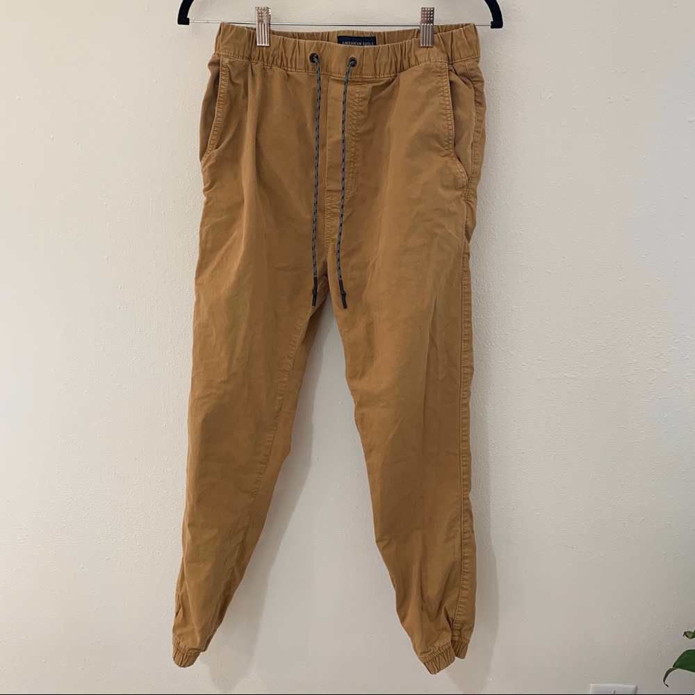 Khaki / Tan  American Eagle Jogger Pants